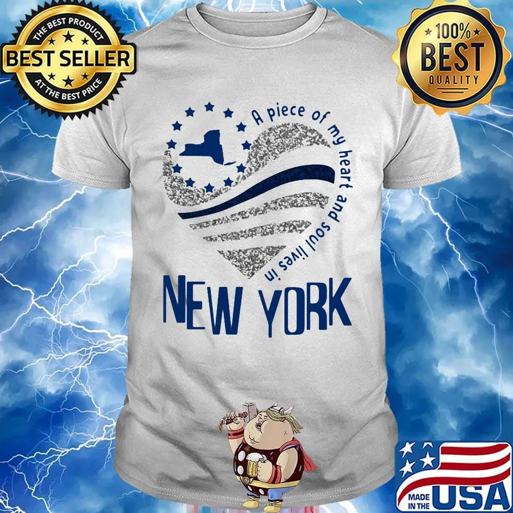 A piece of my heart and soul lives in New York Map shirt