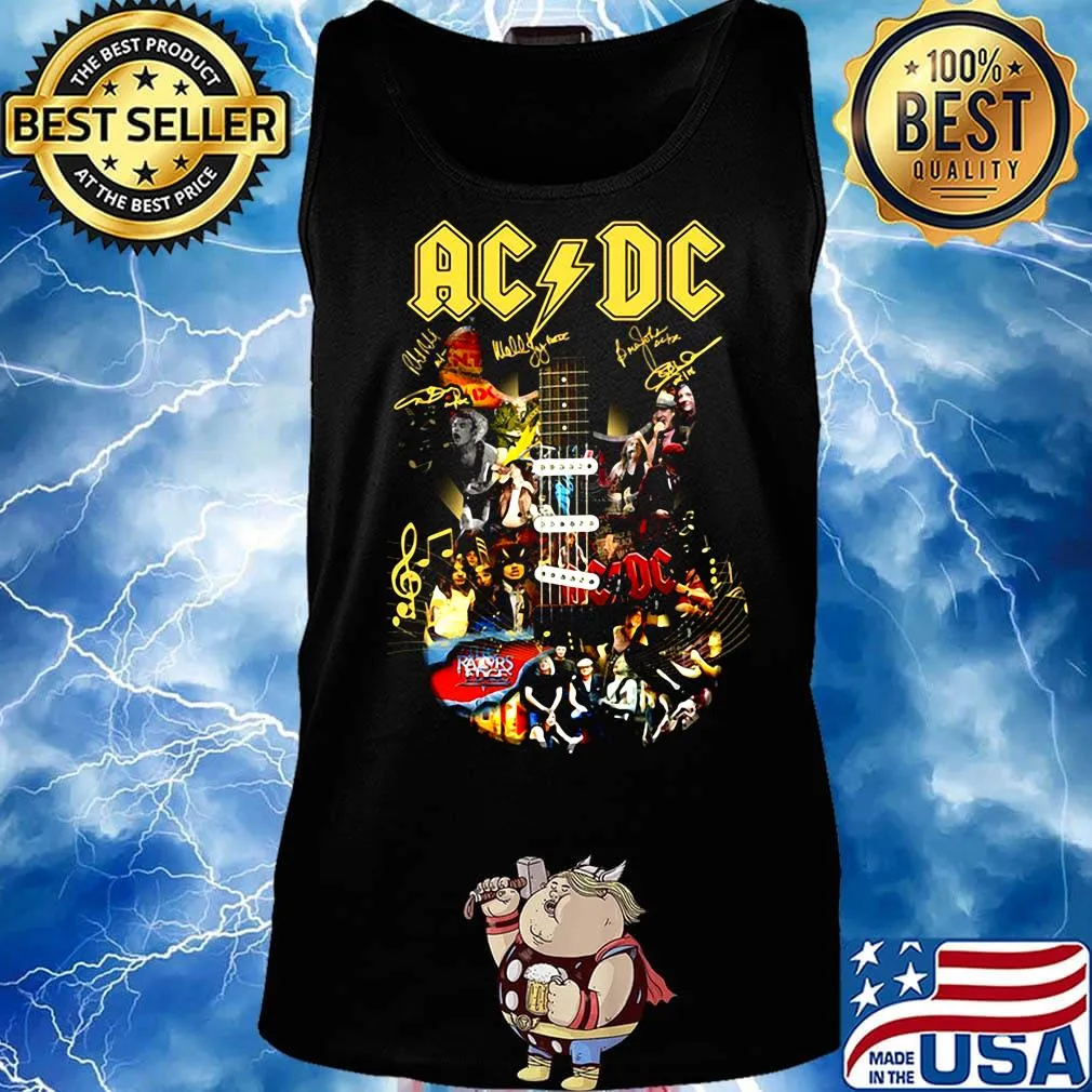 AC DC Picture Guitar signature s Tank top