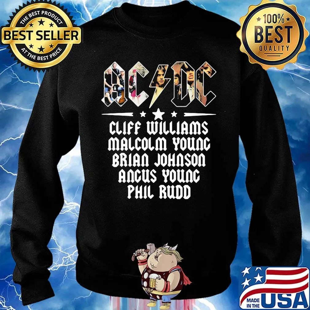 Acdc band cliff williams malcolm young brian johnson angus young phil rudd s Sweater