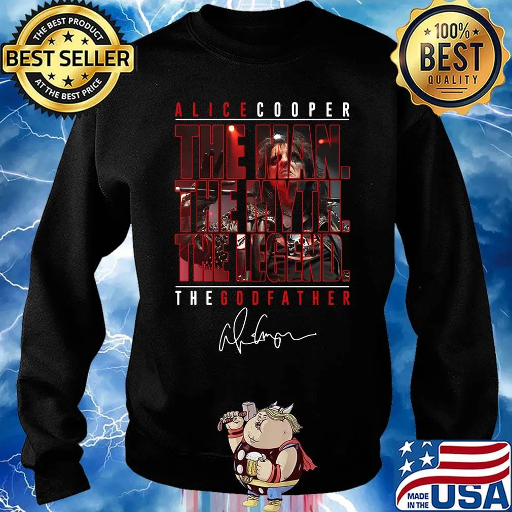 Alice cooper the man the myth the legend the godfather signature s Sweater