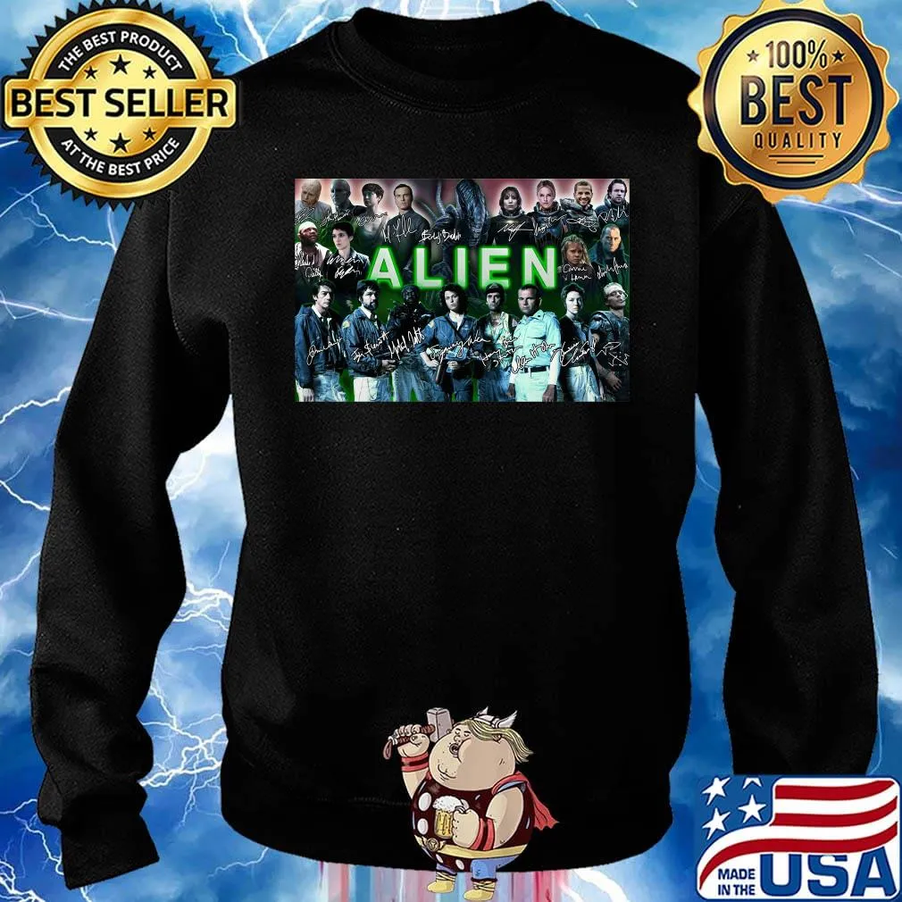 Alien movie characters signatures s Sweater