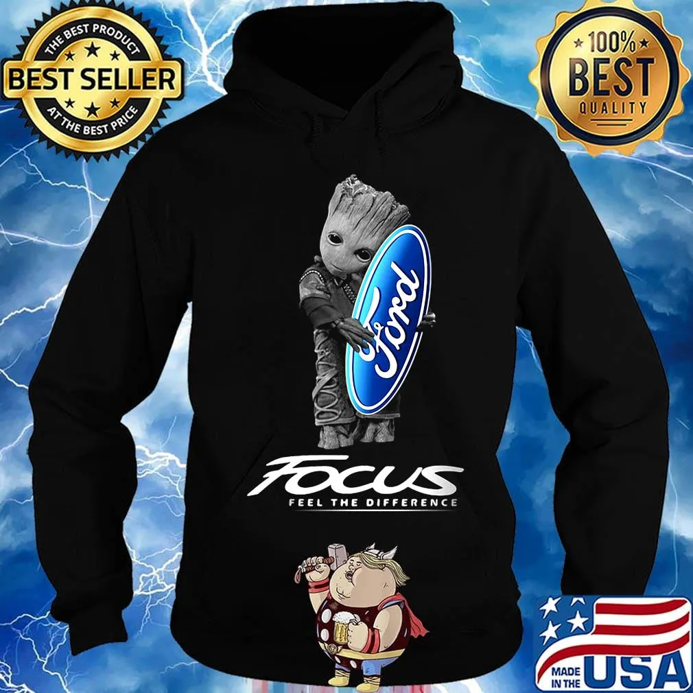 Baby groot hug ford logo focus feel the difference s Hoodie