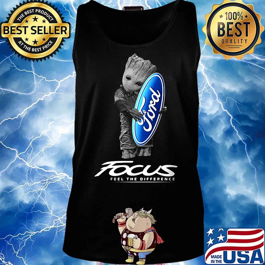 Baby groot hug ford logo focus feel the difference s Tank top