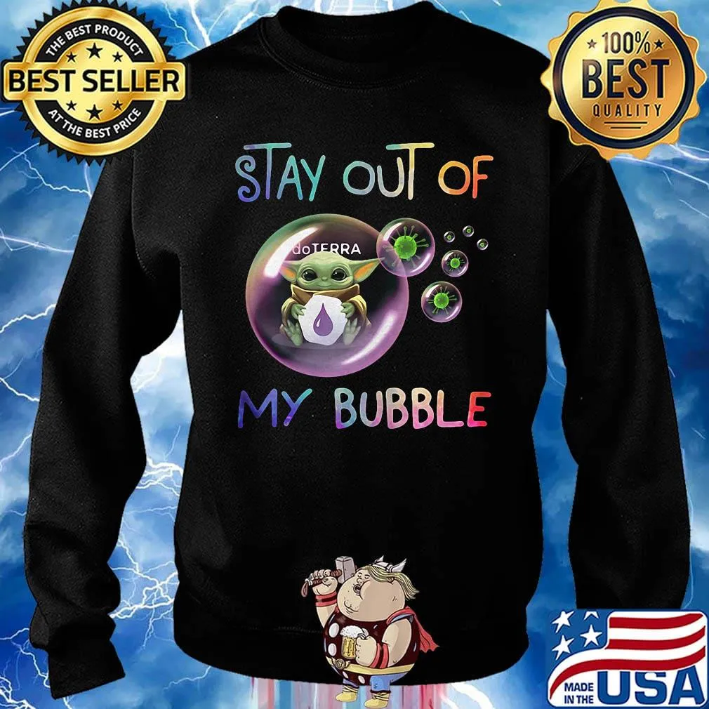 Baby yoda hug doterra stay out of my bubble covid-19 s Sweater