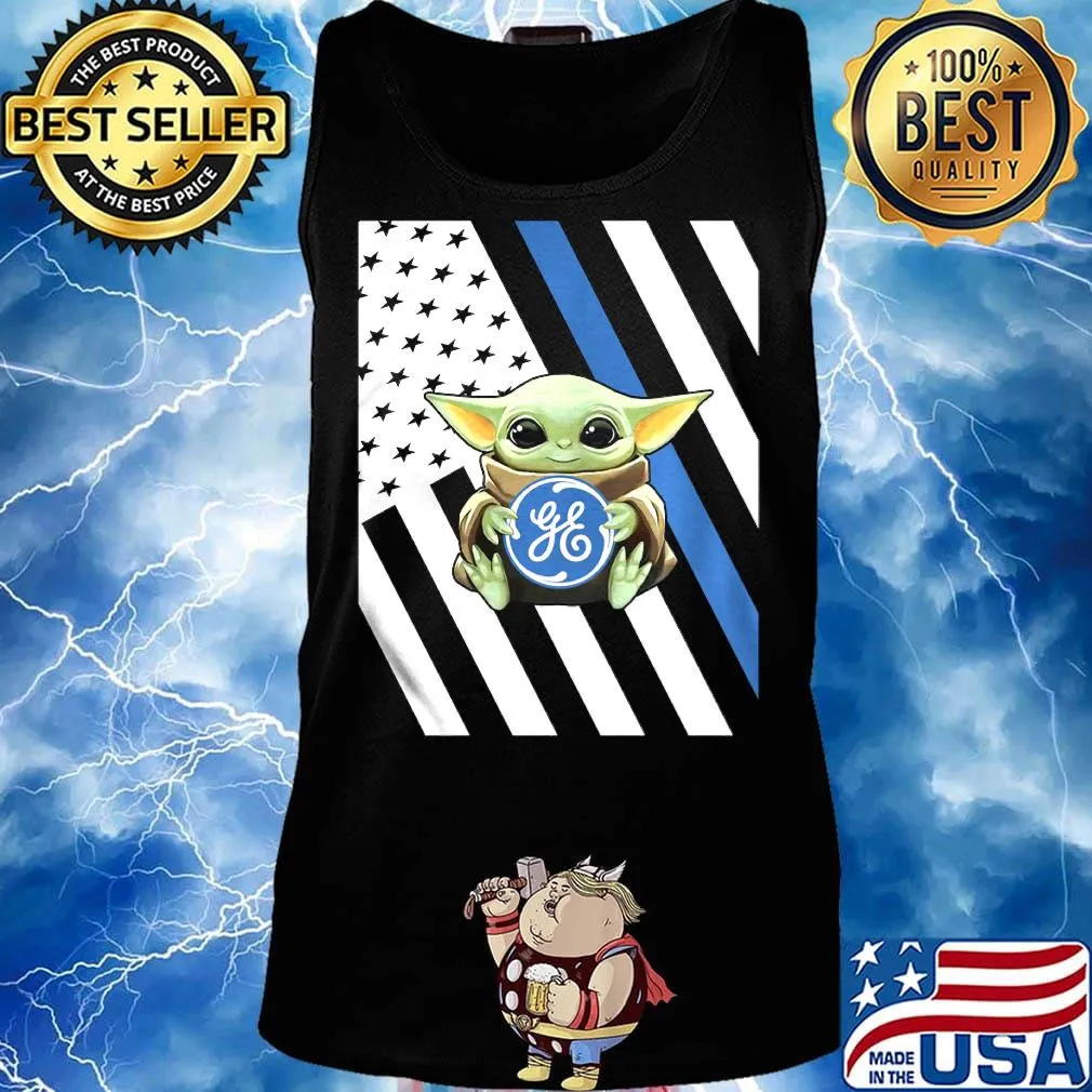 Baby Yoda hug general electric American flag s Tank top