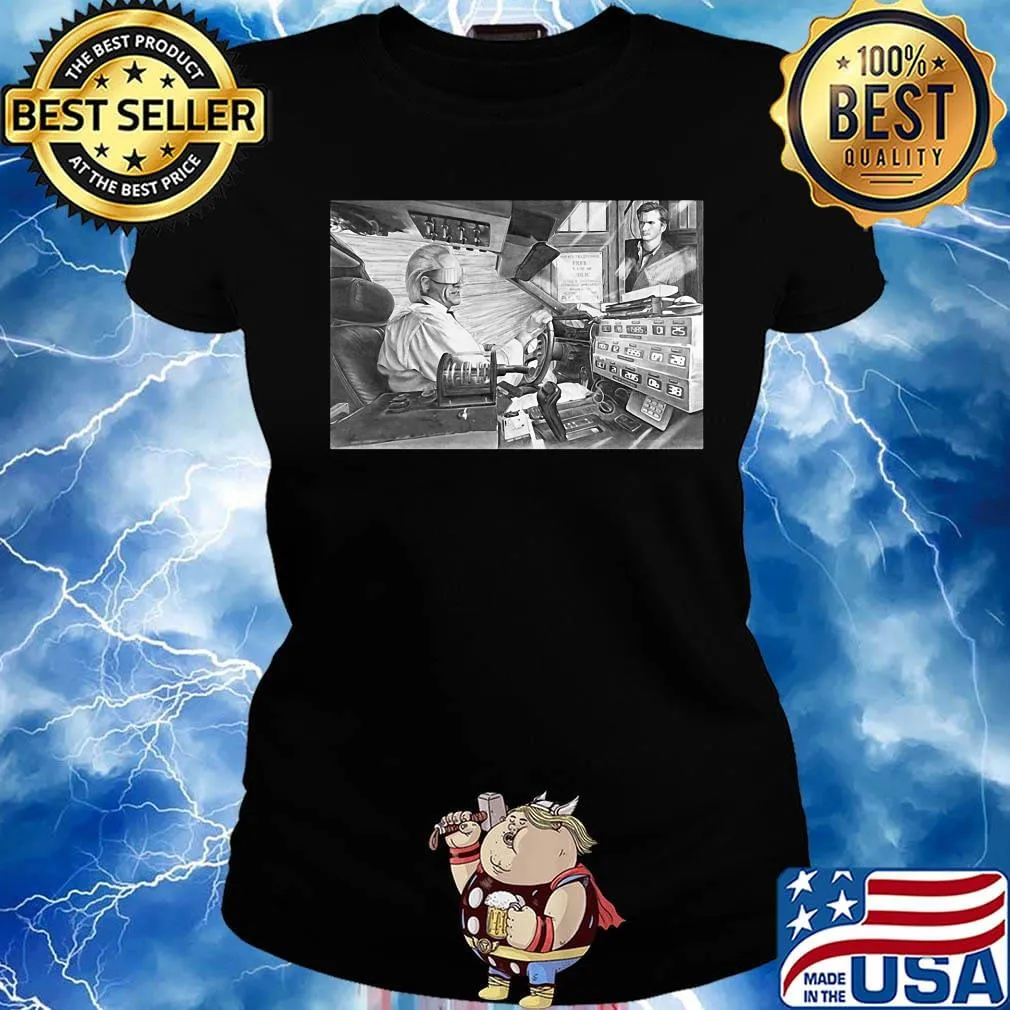 Back to the future movie get in loser s Ladies tee