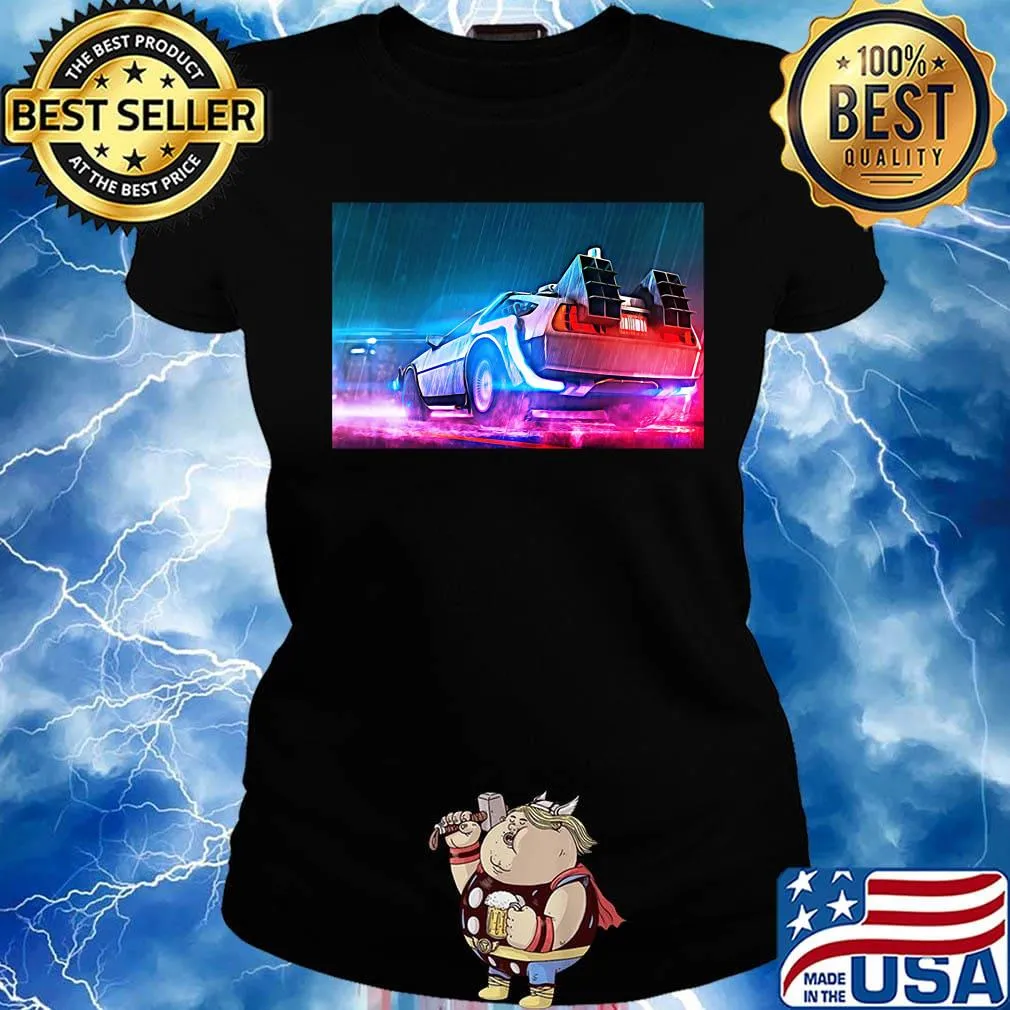 Back to the future movie light s Ladies tee