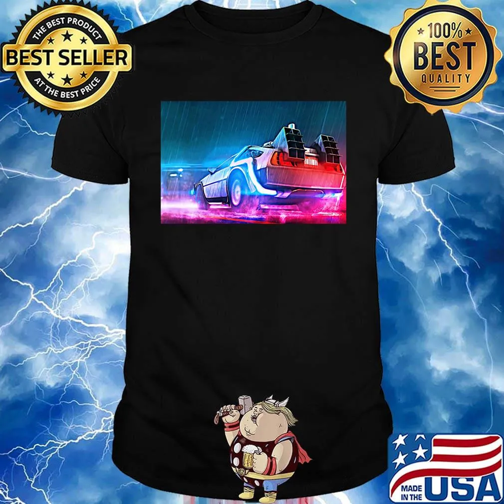 Back to the future movie light shirt