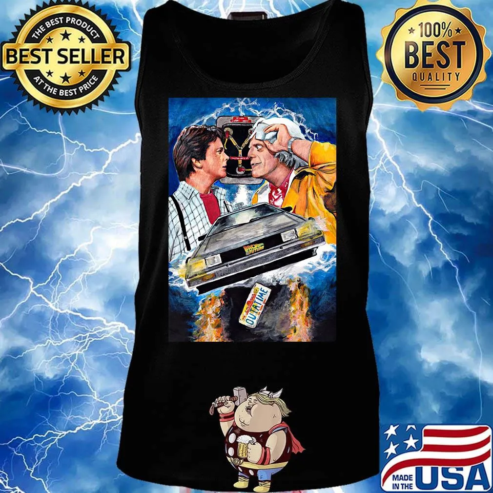 Back to the future movie outa time machine art s Tank top