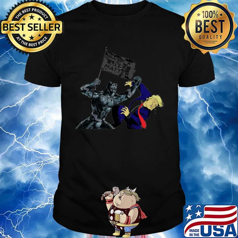 Batman kick donald trump black lives matter flag shirt