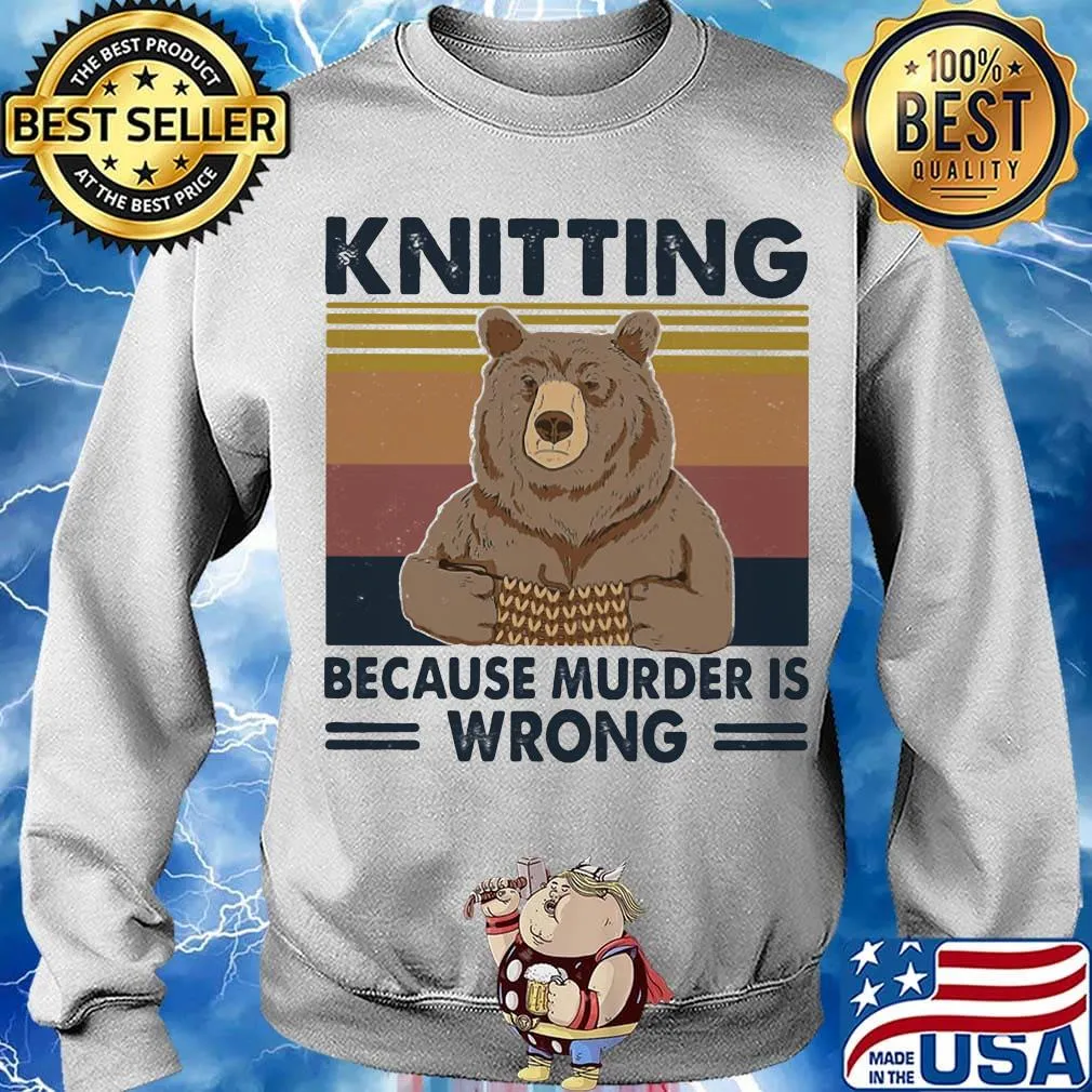 Bear Too many people not enough beer Vintage retro s Sweater