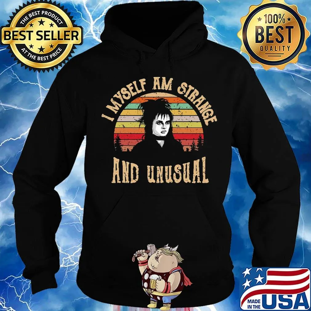 Beetlejuice lydia deetz winona ryder i myself am strange and unusual vintage retro s Hoodie