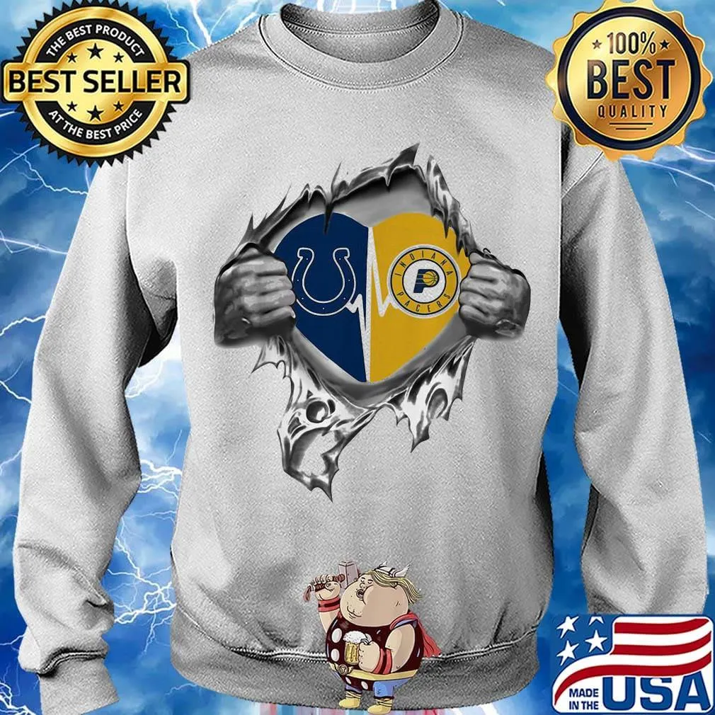 Blood insides heart indianapolis colts vs indiana pacers s Sweater