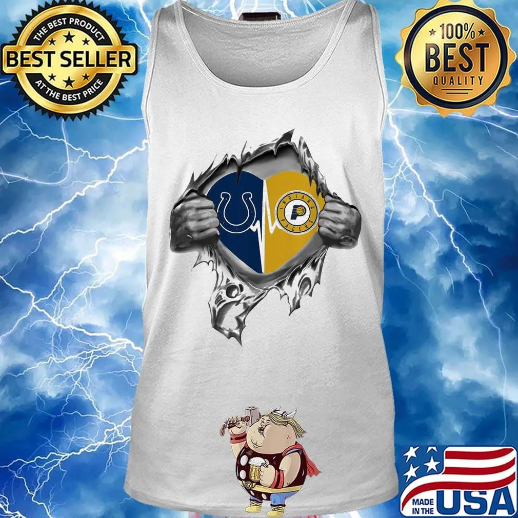Blood insides heart indianapolis colts vs indiana pacers s Tank top