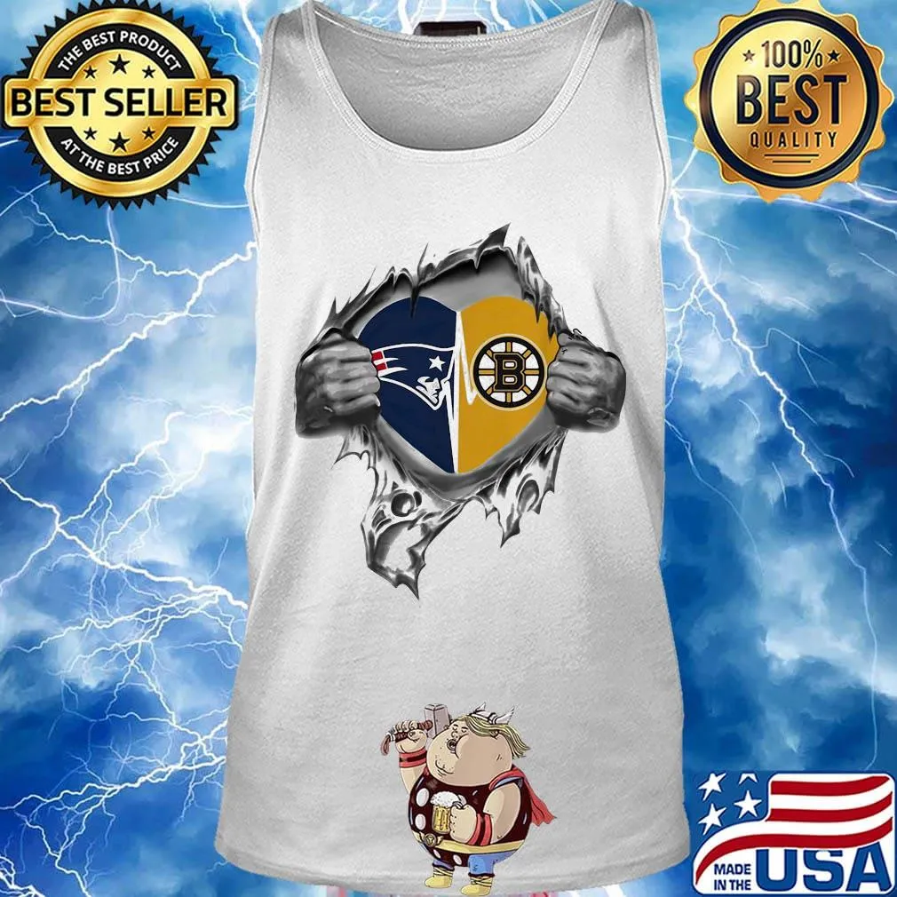 Blood insides heart new england patriots vs boston bruins s Tank top