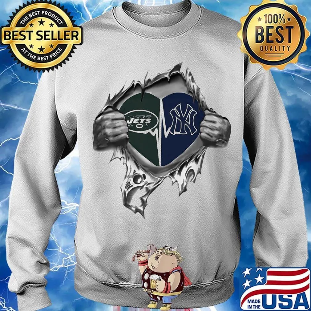 Blood insides heart new york jets vs new york giants s Sweater