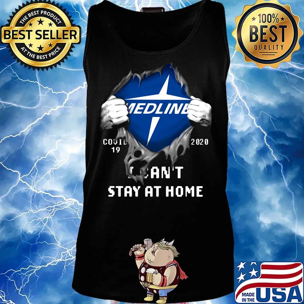 Blood insides medline logo covid-19 2020 i can't stay at home s Tank top