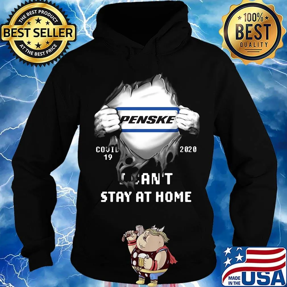 Blood insides penske logo covid-19 2020 i can't stay at home s Hoodie