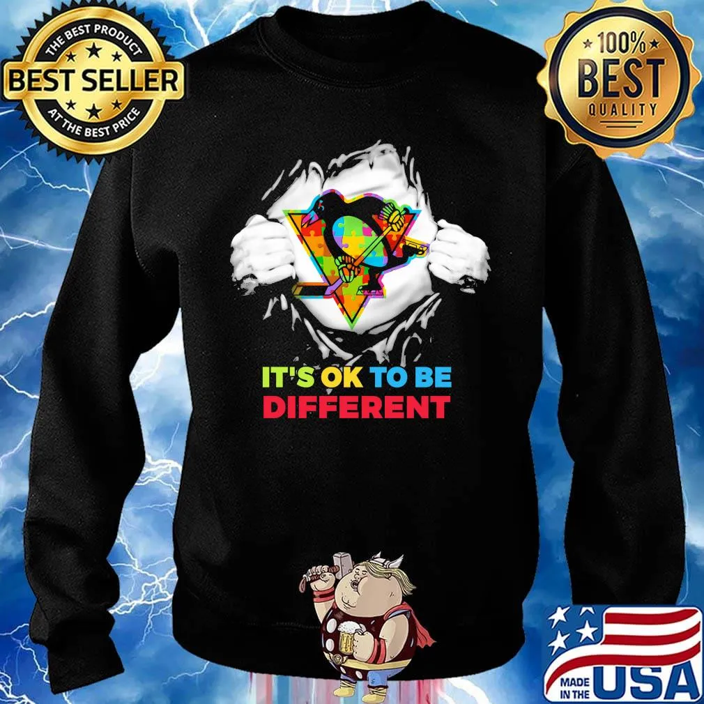 Blood insides pittsburgh penguins it's ok to be different s Sweater