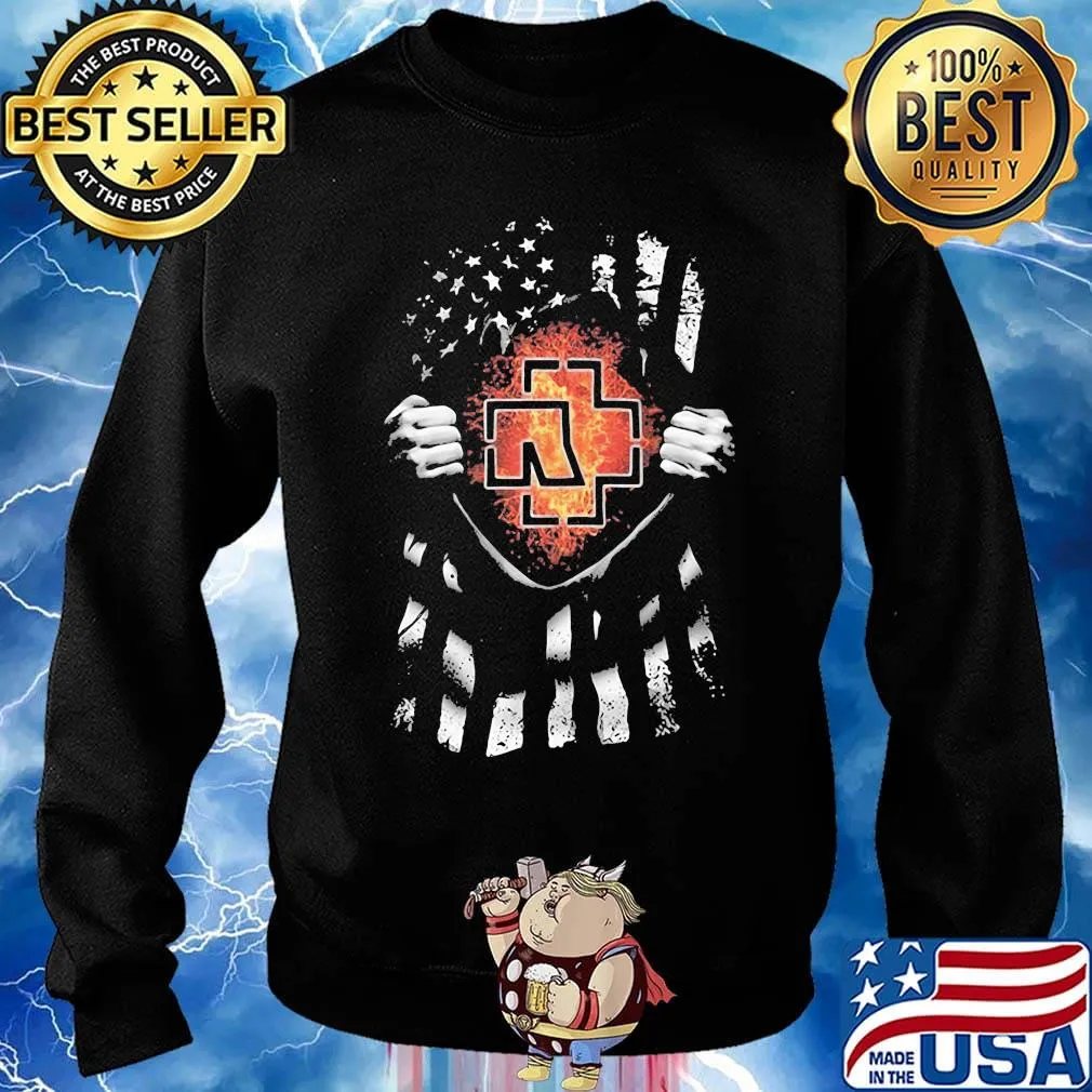 Blood insides rammstein band american flag independence day s Sweater