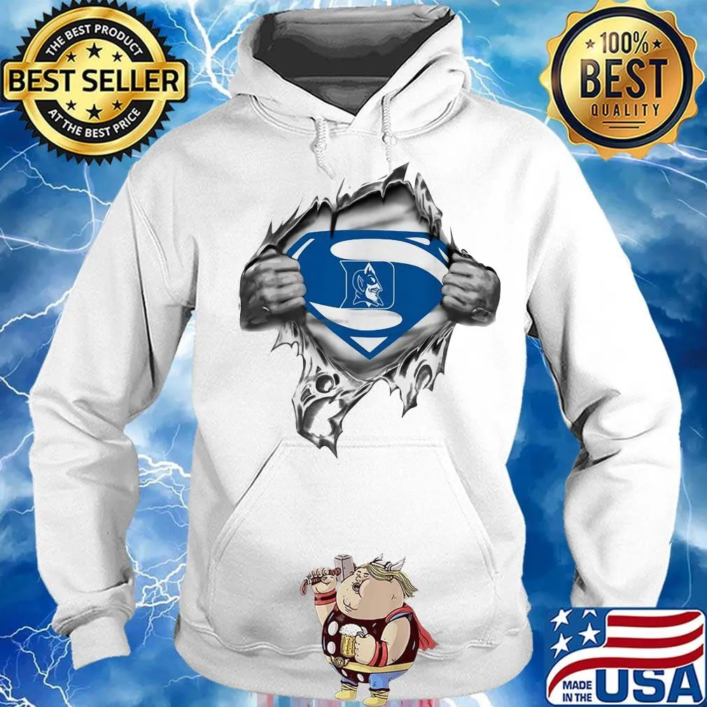 Blood insides superman duke blue devils basketball s Hoodie