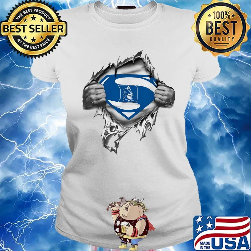 Blood insides superman duke blue devils basketball s Ladies tee