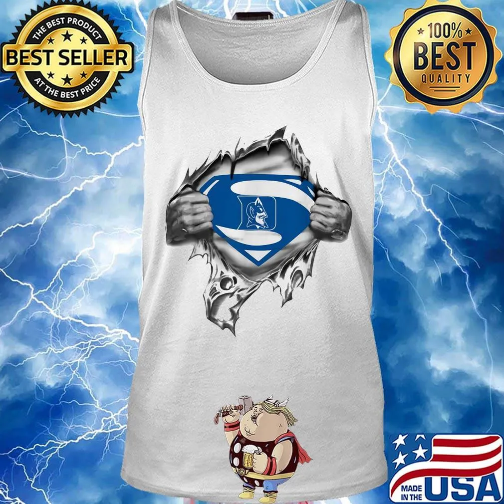 Blood insides superman duke blue devils basketball s Tank top