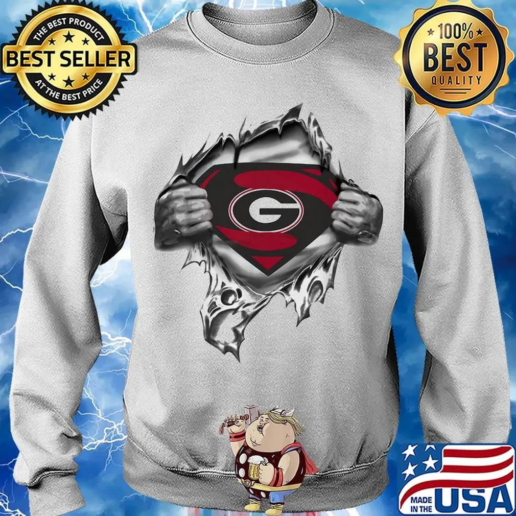 Blood insides superman georgia bulldogs s Sweater