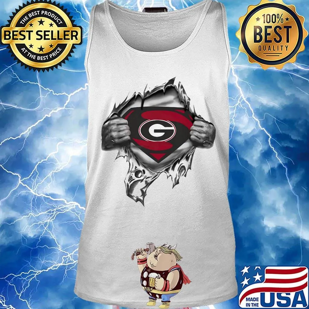 Blood insides superman georgia bulldogs s Tank top