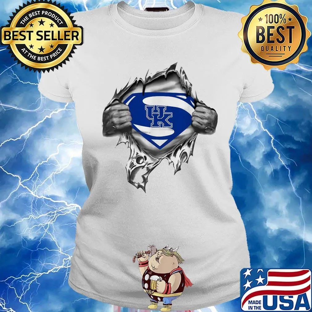 Blood insides superman kentucky wildcats football s Ladies tee