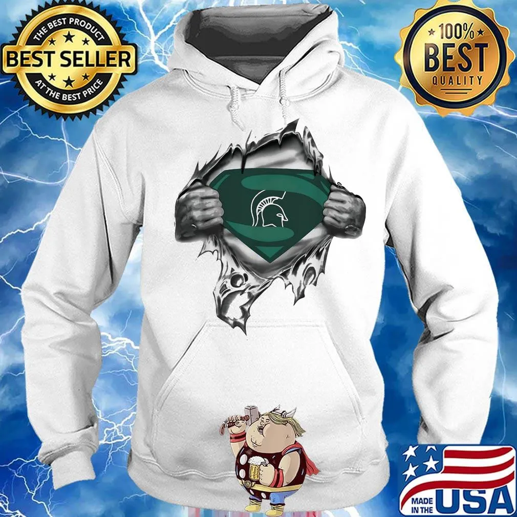 Blood insides superman michigan state spartans s Hoodie