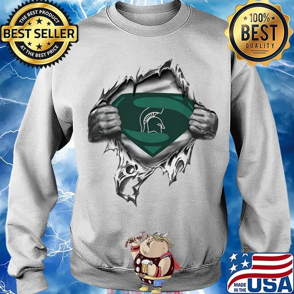 Blood insides superman michigan state spartans s Sweater