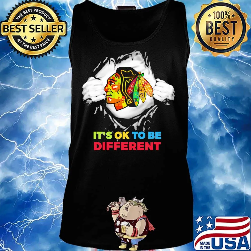 Blood insides washington redskins it's ok to be different s Tank top