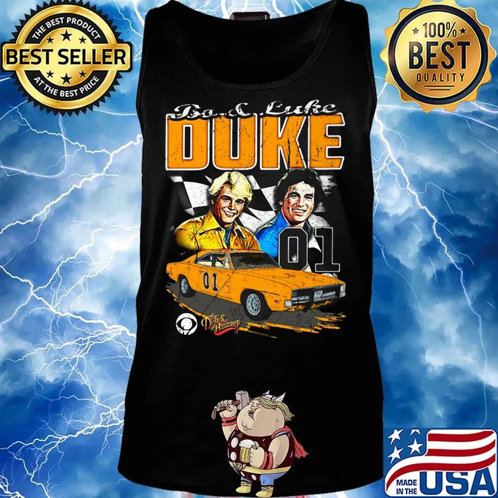 Bo luke duke 01 dukes hazzard car flag s Tank top