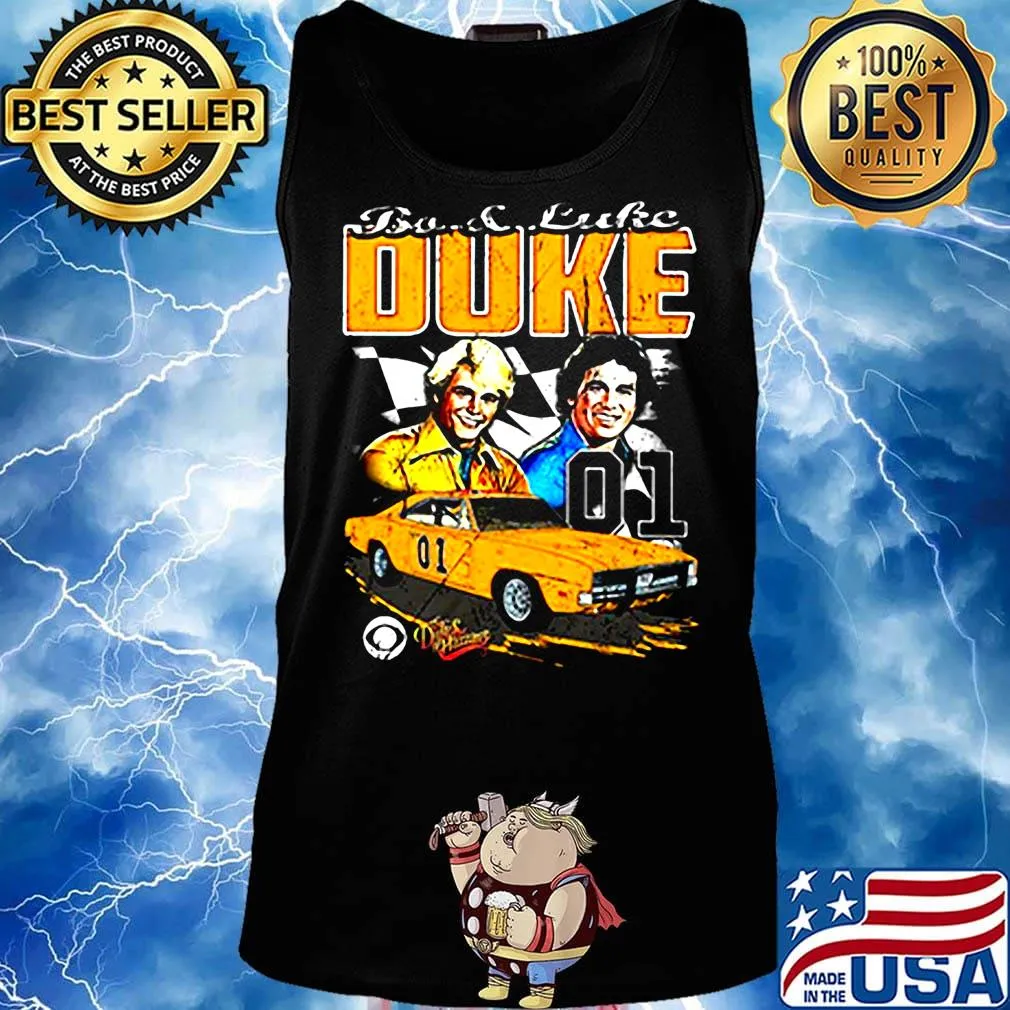 Bo luke duke 01 dukes of hazzard car flag s Tank top