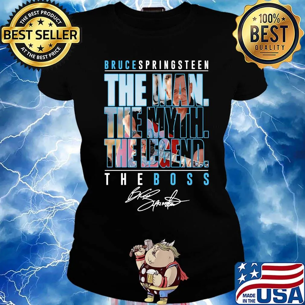 Bruce springsteen the man the myth the legend the boss signature s Ladies tee