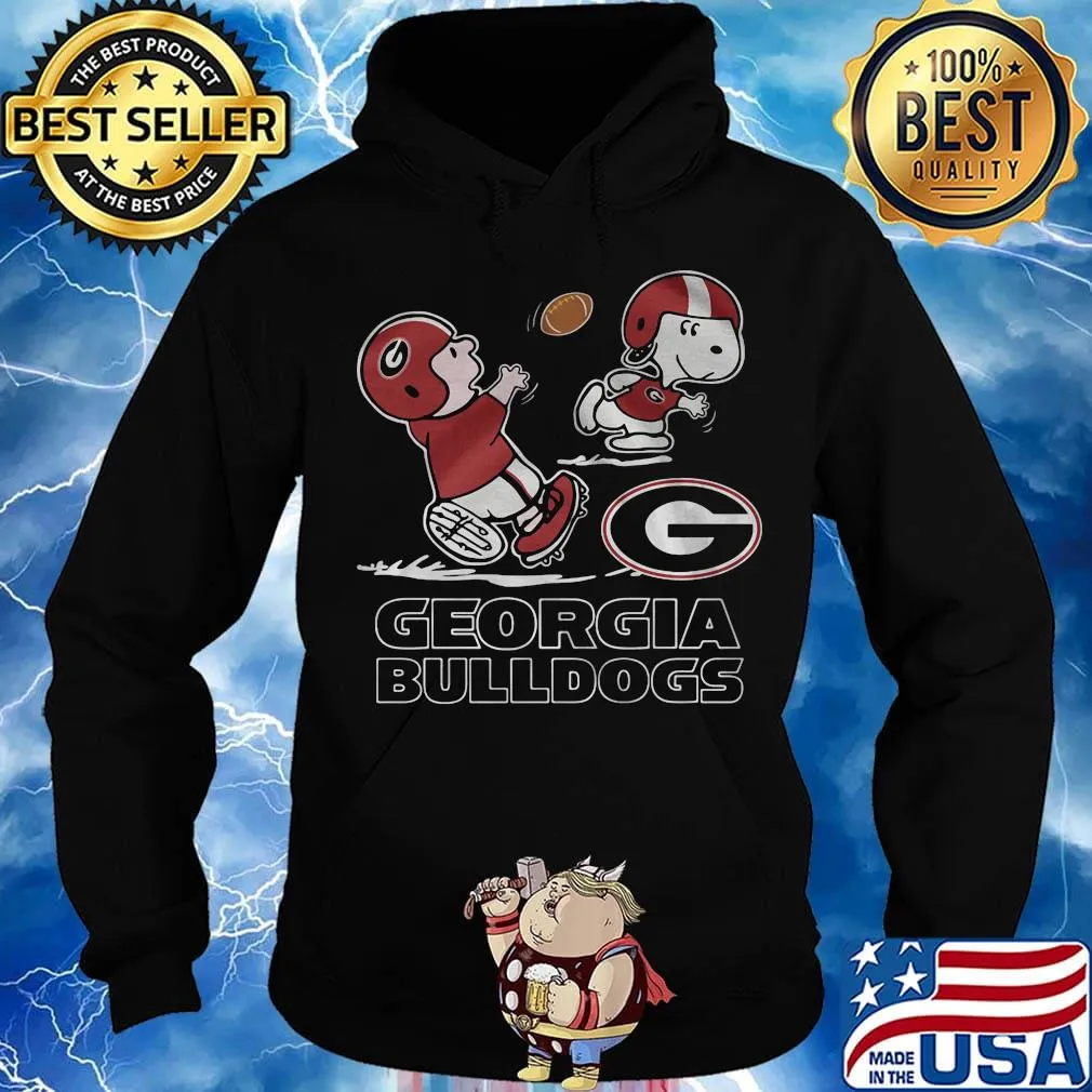 Charlie brown and snoopy georgia bulldogs football s Hoodie