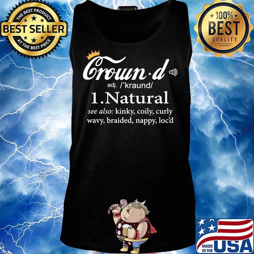Crowd natural see also kinky coily curly wavy braided nappy locs short Tank top