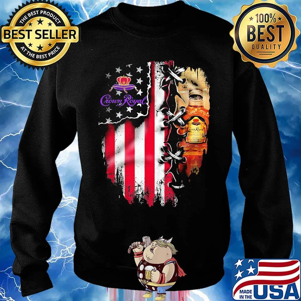 Crown royal logo american flag independence day s Sweater