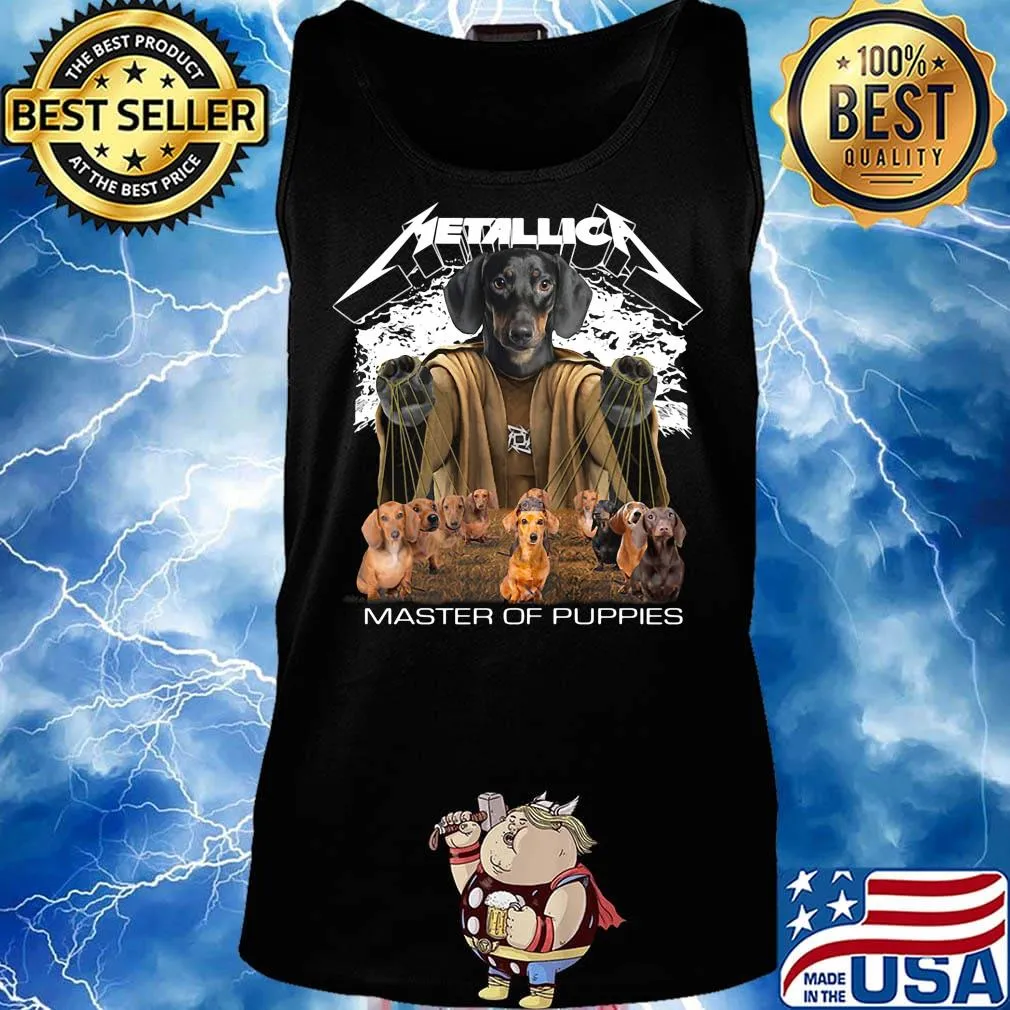 Dachshund metallica master of puppies s Tank top