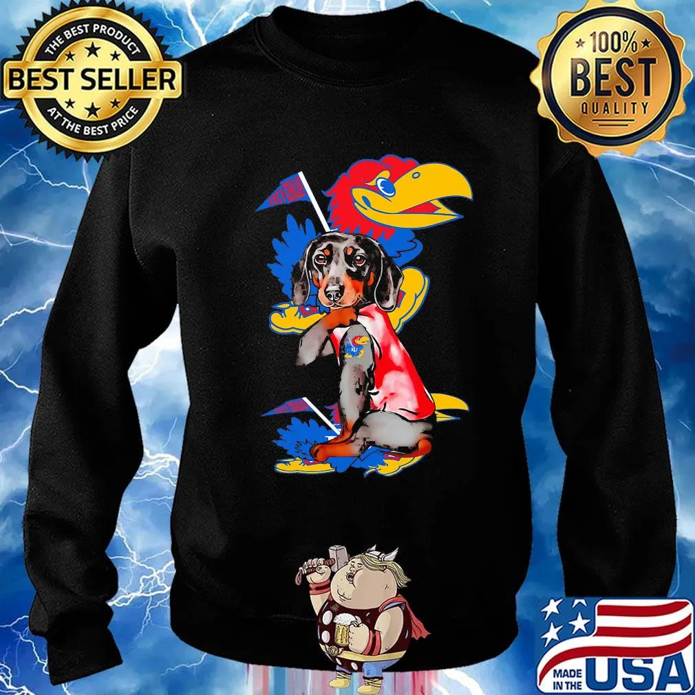 Dachshund tattoos kansas jayhawks basketball logo s Sweater
