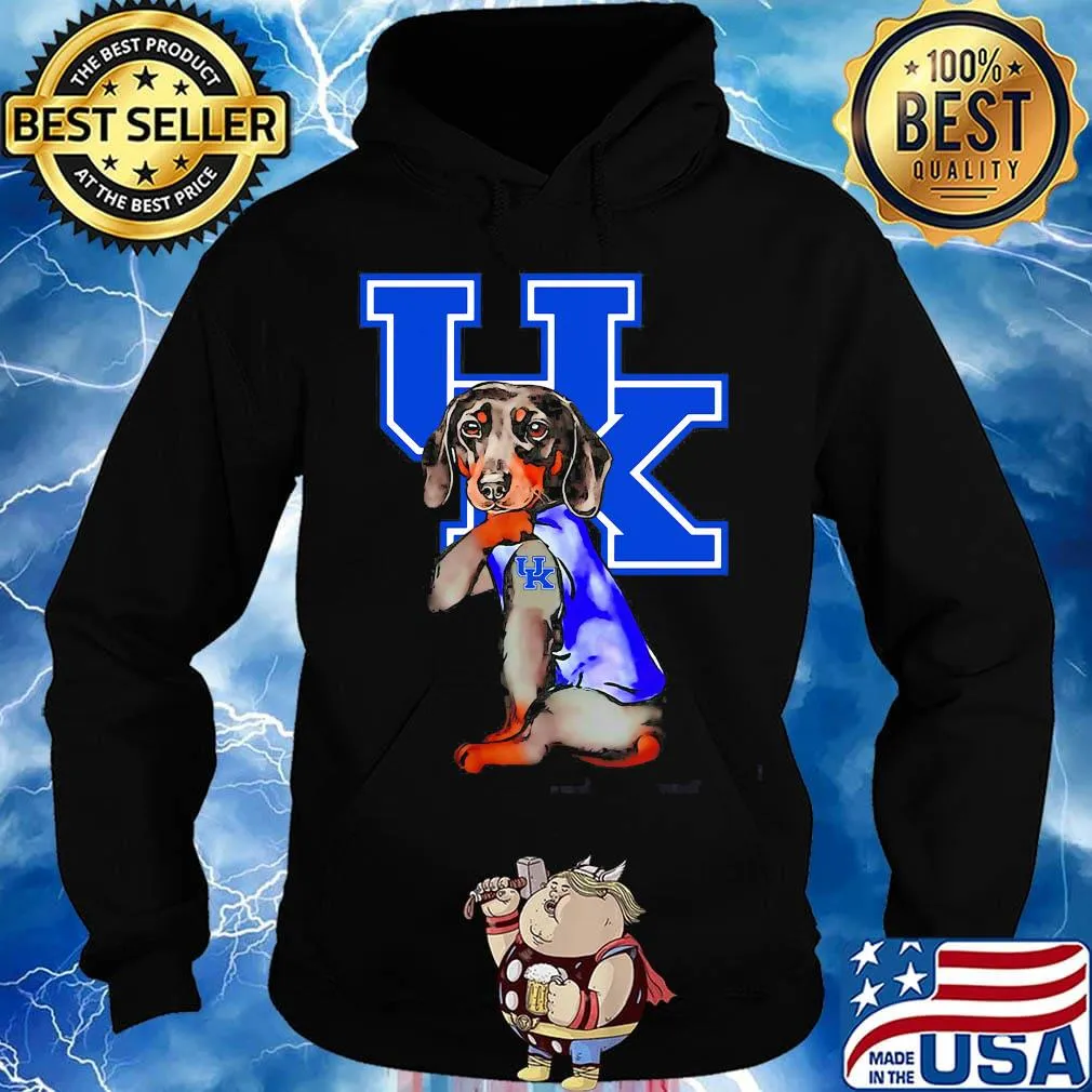 Dachshund tattoos kentucky wildcats football logo s Hoodie