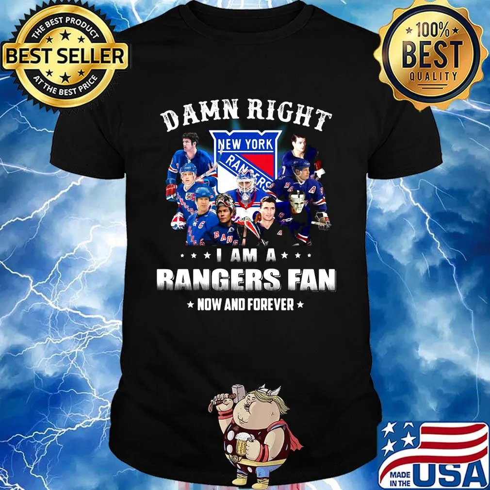 Damn right i am a rangers fan now and forever stars shirt