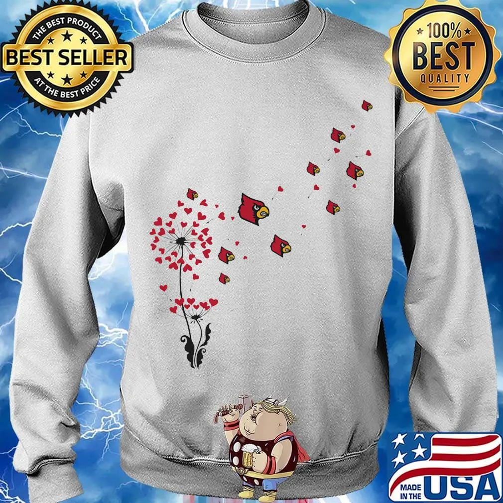 Dandelion flower st. louis cardinals logo hearts s Sweater