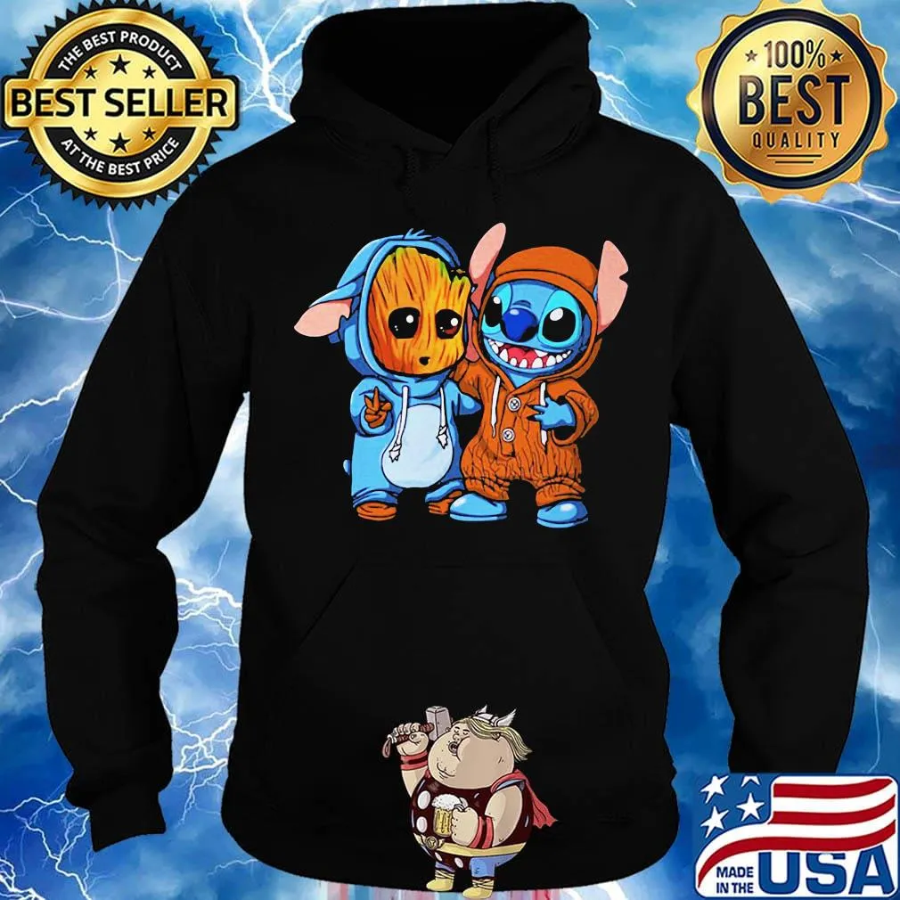 Disney baby groot and stitch s Hoodie