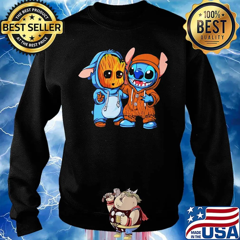 Disney baby groot and stitch s Sweater