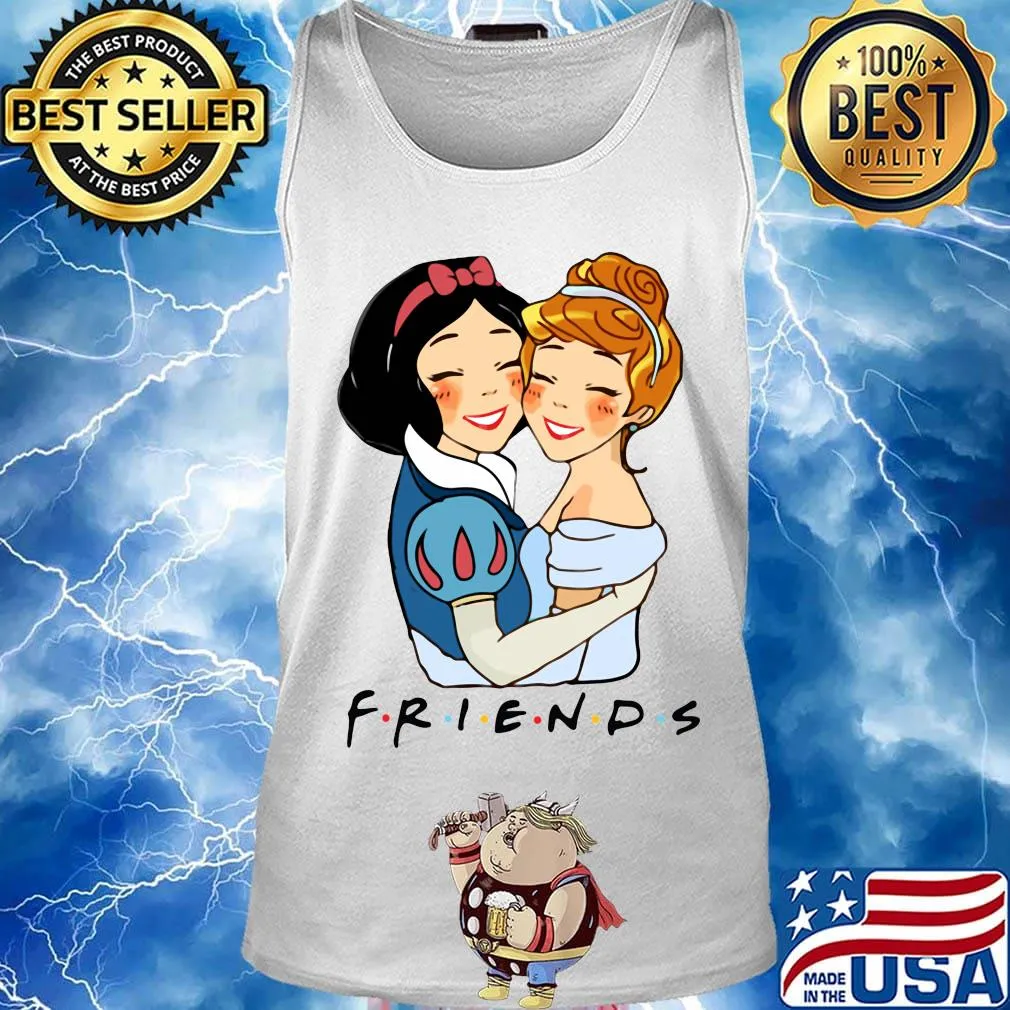 Disney cartoon snow white and belle friends s Tank top