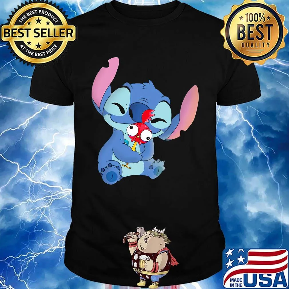 Disney stitch hug chicken shirt