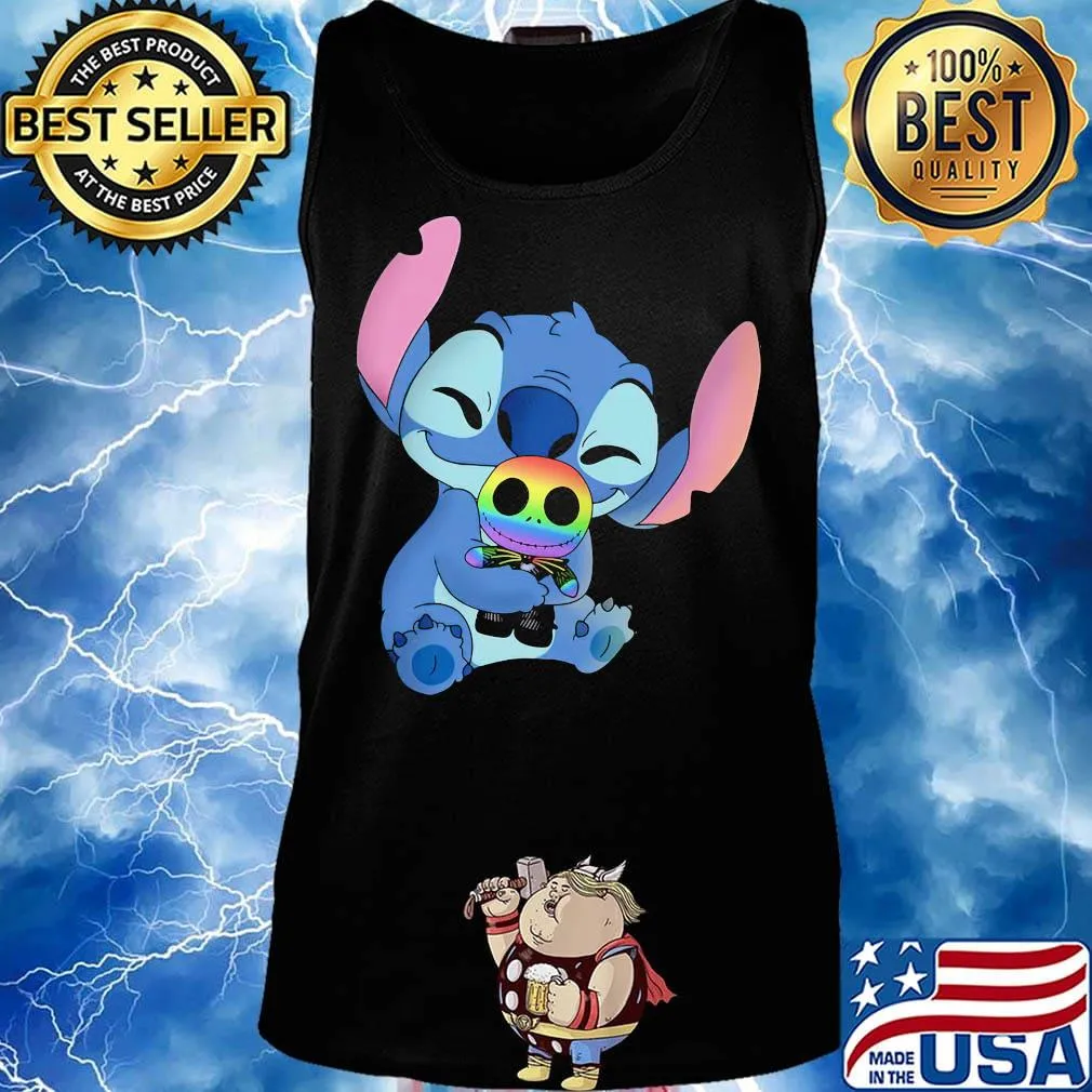 Disney stitch hug jack skellington lgbt s Tank top