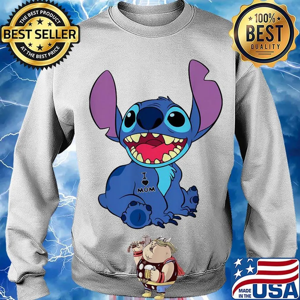 Disney stitch tattoos i love mom s Sweater